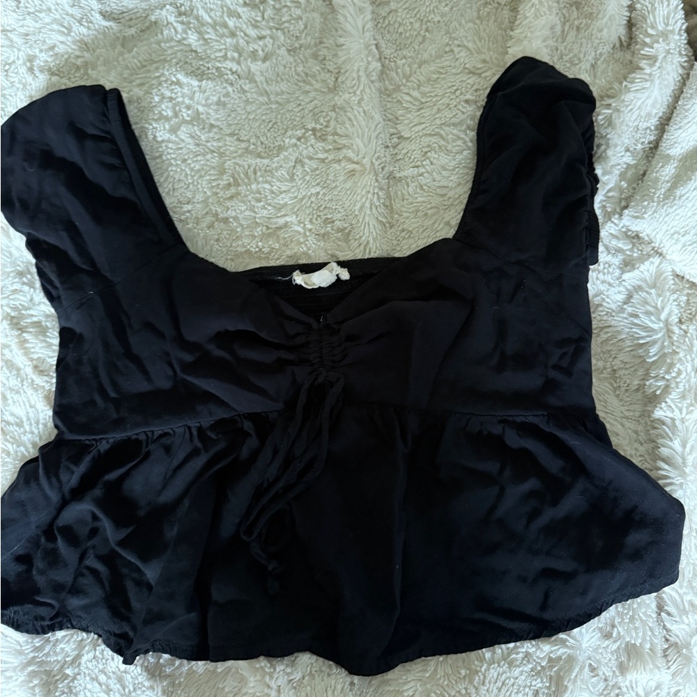 Pacsun black babydoll top
